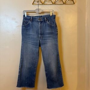 Vintage Lee Riders High Rise Cropped Jeans - Size 30